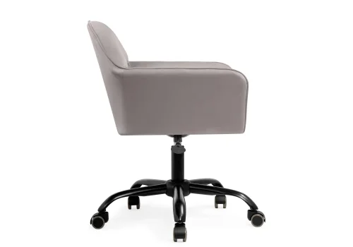Компьютерное кресло Анко серое  566500 Woodville, серый/велюр, ножки/пластик/чёрный, размеры - *860***630*600 фото 3