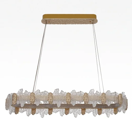 Люстра подвесная LED с пультом Lava CL250172 Citilux прозрачная янтарная на 1 лампу, основание золотое в стиле современный овал с пультом фото 9 Люстра подвесная LED с пультом Lava CL250172 Citilux прозрачная янтарная на 1 лампу, основание золотое в стиле современный овал с пультом фото 9