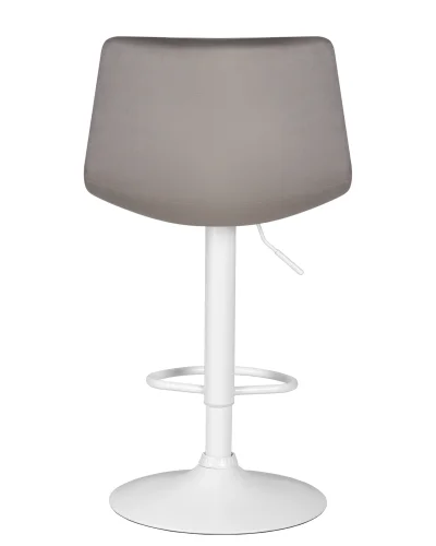 Стул барный набор 2 шт. SET-2 5017_WhiteBase-LM TAILOR WHITE, цвет сиденья серый велюр (MJ9-75), цвет основания белый Dobrin, /велюр, ножки/металл/белый, размеры - 920*1130***470*490 фото 6 Стул барный набор 2 шт. SET-2 5017_WhiteBase-LM TAILOR WHITE, цвет сиденья серый велюр (MJ9-75), цвет основания белый Dobrin, /велюр, ножки/металл/белый, размеры - 920*1130***470*490 фото 6