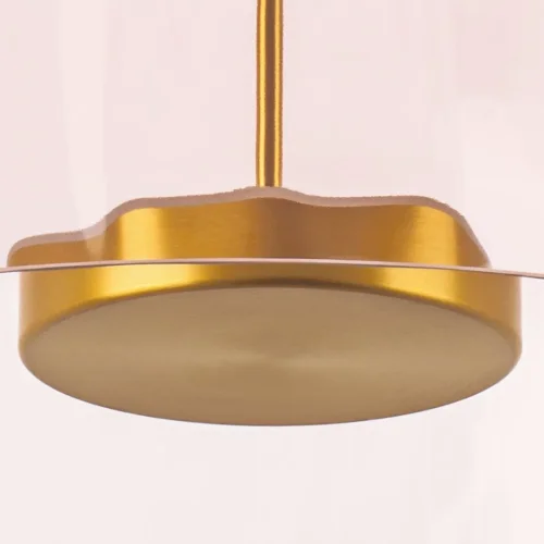 Светильник потолочный LED Celesta 809062 Lightstar розовый 1 лампа, основание золотое в стиле арт-деко  фото 6