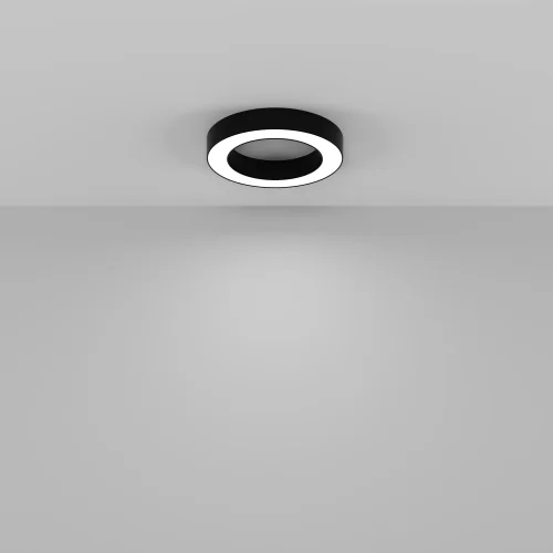 Светильник потолочный LED Lua C093CL-36W4K-B Maytoni белый на 1 лампу, основание чёрное в стиле современный хай-тек круглый фото 5