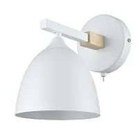 Бра с выключателем Colange 8095/1W Lumion белый на 1 лампу, основание белое в стиле скандинавский 