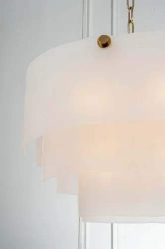 Люстра подвесная Erskine 22352-1000-12 GL MT Belfast прозрачная на 12 ламп, основание латунь в стиле современный фото 2 Люстра подвесная Erskine 22352-1000-12 GL MT Belfast прозрачная на 12 ламп, основание латунь в стиле современный фото 2