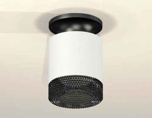 Светильник накладной XS7401084 Ambrella light чёрный белый 1 лампа, основание чёрное в стиле хай-тек современный круглый фото 3