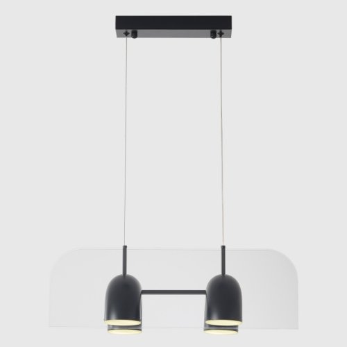 Светильник подвесной ЛЕД ELEMENT SP24W LED BLACK Crystal Lux белый на 1 лампу, основание чёрное в стиле лофт линейный фото 3