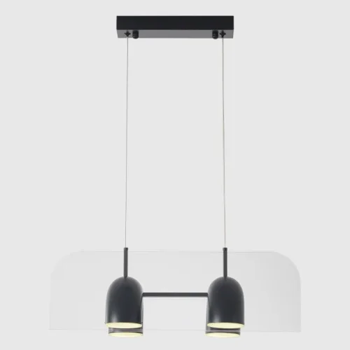 Светильник подвесной ЛЕД ELEMENT SP24W LED BLACK Crystal Lux белый на 1 лампу, основание чёрное в стиле лофт линейный фото 3