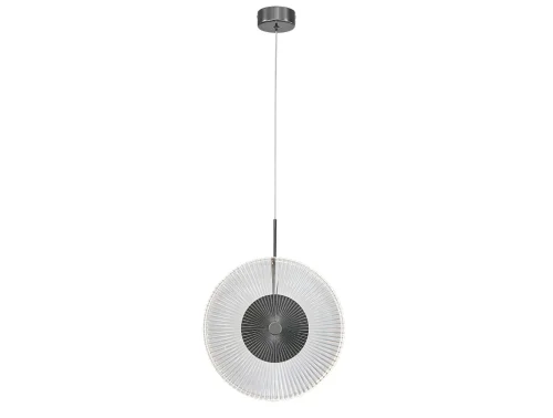 Светильник подвесной LED 4541/S black glossy Newport прозрачный 1 лампа, основание чёрное в стиле современный американский 