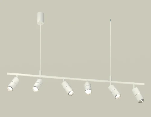 Светильник подвесной XB9005130 Ambrella light белый 6 ламп, основание белое в стиле хай-тек современный 