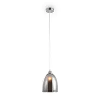 Светильник подвесной Astery FR5375PL-01CH2 Freya серый чёрный 1 лампа, основание хром в стиле модерн 