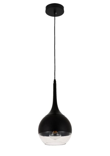 Светильник подвесной Frudo LDP 11003-1 BK Lumina Deco чёрный 1 лампа, основание чёрное в стиле современный  фото 4