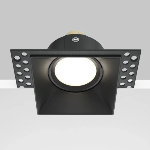 Светильник точечный Dot DL042-01-SQ-B Maytoni чёрный 1 лампа, основание чёрное в стиле современный для затирки фото 6