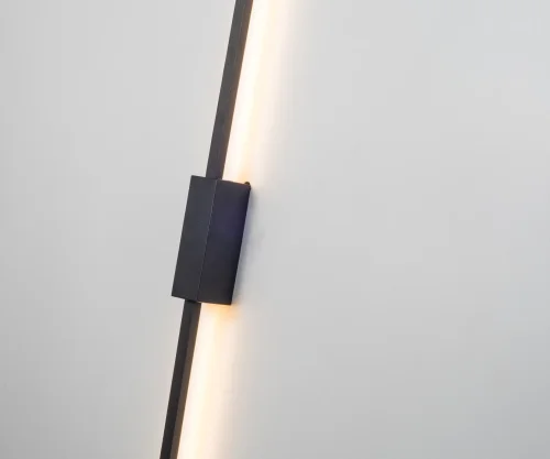 Бра LED Стен 08419-100,19(3000K) Kink Light чёрный на 1 лампа, основание чёрное в стиле минимализм хай-тек современный отражённый свет фото 2