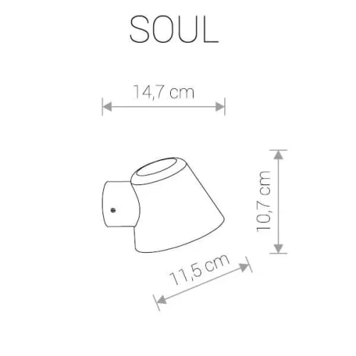 Настенный светильник уличный Soul 9555-NW Nowodvorski уличный IP44 серый на 1 лампу, плафон серый в стиле современный G9 фото 2