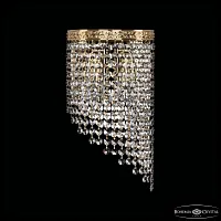 Бра 83401BR/18IV-34 G R Bohemia Ivele Crystal прозрачный 2 лампы, основание золотое в стиле современный классический r