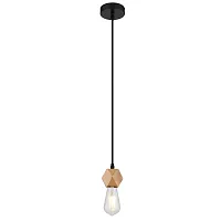 Светильник подвесной Mark A7049SP-1BK Arte Lamp без плафона на 1 лампу, основание чёрное в стиле лофт современный 