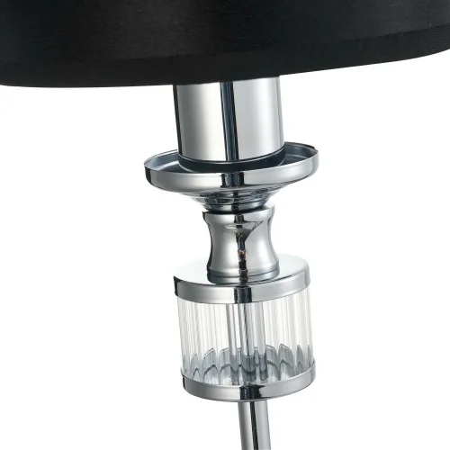 Настольная лампа Archetypus 2674-1T Favourite серая чёрная 1 лампа, основание хром стекло металл в стиле классический арт-деко  фото 6