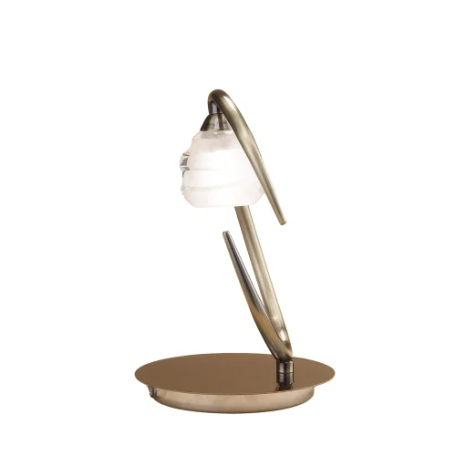 Настольная лампа LOOP CUERO 1827 Mantra прозрачная 1 лампа, основание бронзовое металл в стиле современный  фото 2
