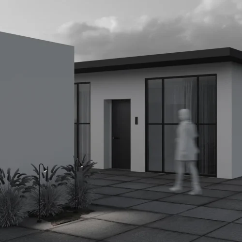 Парковый светильник LED Barb O531FL-L3B3K1 Maytoni уличный IP65 чёрный на 1 лампу, плафон чёрный в стиле современный хай-тек LED фото 5