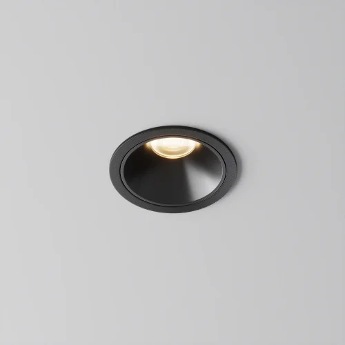 Светильник точечный LED Alfa LED DL043-01-10W3K-RD-B-1 Maytoni чёрный на 1 лампу, основание чёрное в стиле современный хай-тек круглый фото 8