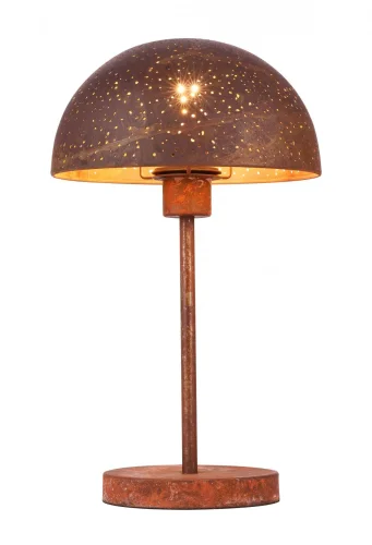 Настольная лампа лофт Celine 54652T Globo коричневая 1 лампа, основание коричневое металл в стиле лофт 