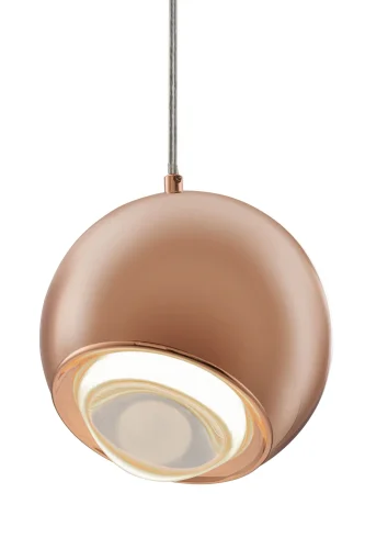 Светильник подвесной LED Akis P065PL-L7RG3K Maytoni золотой розовый 1 лампа, основание золотое розовое в стиле современный хай-тек  фото 2