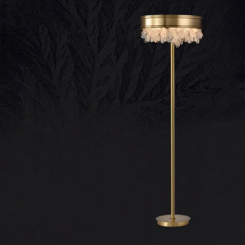 Торшер VERONA FL B 212111-23 ImperiumLoft прозрачный на 6 ламп, основание латунь в стиле современный фото 2