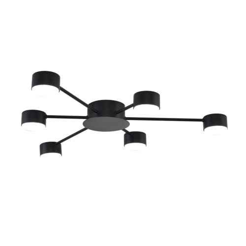 Светильник потолочный Torina 8344/6C Lumion чёрный на 6 ламп, основание чёрное в стиле минимализм фото 6