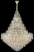 Люстра подвесная Lazzara WE107.32.303 Wertmark прозрачная на 32 лампы, основание золотое в стиле классический 