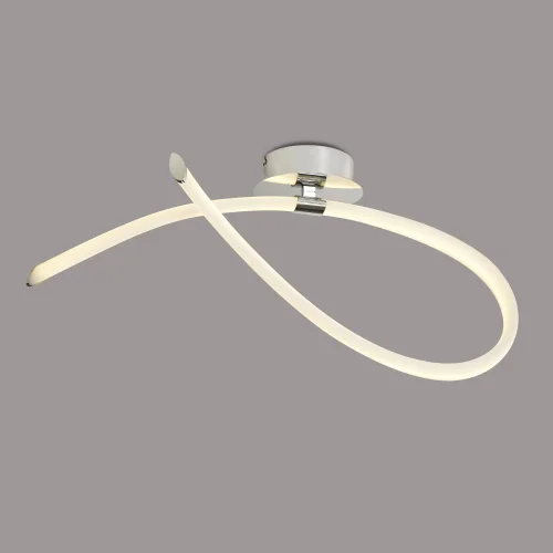 Светильник потолочный LED Armonia 6725 Mantra белый на 1 лампу, основание хром в стиле современный хай-тек фото 2