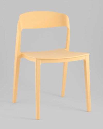 Стул Moris, пластик бледно-желтый УТ000039255 Stool Group, /, ножки/пластик/, размеры - *775***490*510