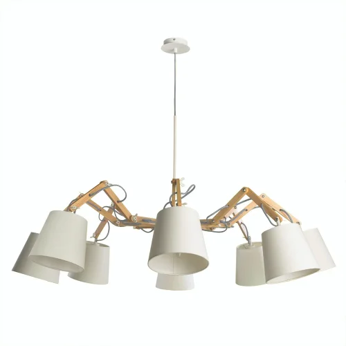 Люстра подвесная  PINOCCIO  A5700LM-8WH Arte Lamp белая на 8 ламп, основание белое в стиле современный 
