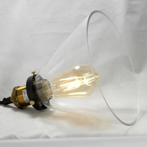 Светильник подвесной лофт Glen Cove GRLSP-9607 Lussole прозрачный 1 лампа, основание чёрное в стиле лофт  фото 5