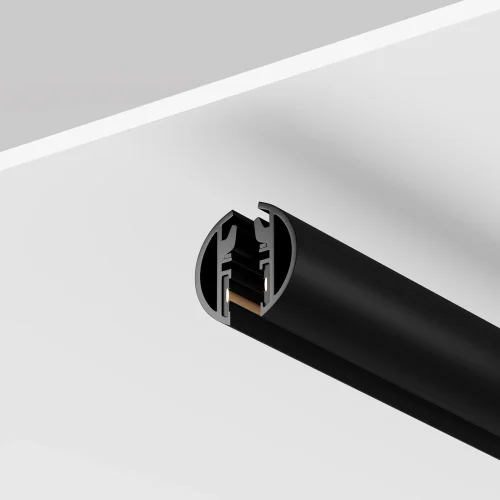 Шинопровод круглый подвесной 2 м Magnetic track system Levity TRX184-R-112B Maytoni чёрный в стиле современный хай-тек для светильников серии Magnetic track system Levity накладной шинопровод levity магнитная фото 2
