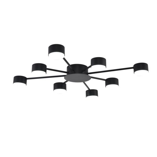 Светильник потолочный Torina 8344/8C Lumion чёрный на 8 ламп, основание чёрное в стиле минимализм фото 6