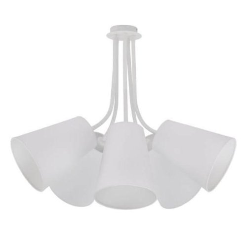 Люстра потолочная Flex Shade 9277-NW Nowodvorski белая на 5 ламп, основание белое в стиле современный 