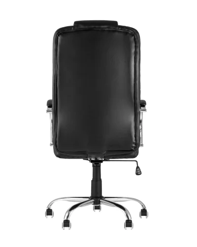 Кресло руководителя TopChairs Ultra NEW, черное УТ000008064 Stool Group, чёрный/экокожа, ножки/металл/хром, размеры - 1150*1230***610*750 фото 2