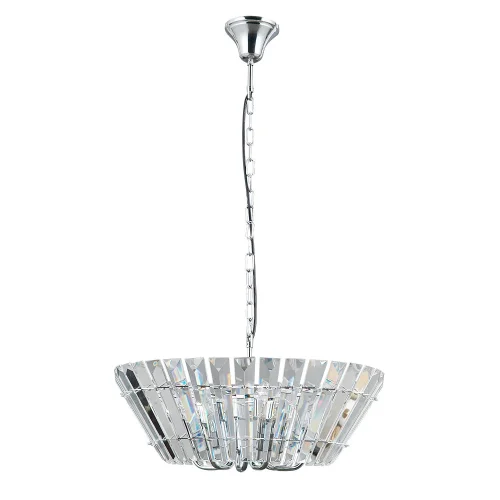 Люстра подвесная Florizel A1072SP-6CC Arte Lamp прозрачная на 6 ламп, основание хром в стиле современный классический 