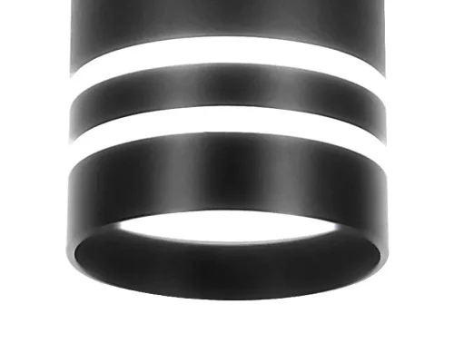 Светильник подвесной LED TN252 Ambrella light чёрный 1 лампа, основание чёрное в стиле современный трубочки фото 3