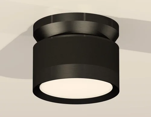 Светильник накладной XS8102050 Ambrella light чёрный 1 лампа, основание чёрное в стиле хай-тек круглый фото 2