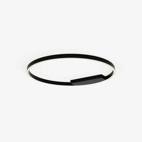 Светильник потолочный LED Rim MOD058CL-L50BK Maytoni чёрный на 1 лампу, основание чёрное в стиле минимализм современный кольца фото 5