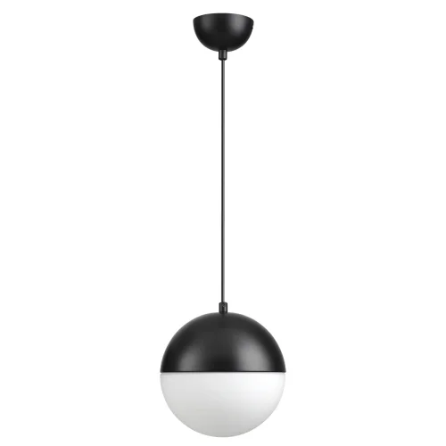 Светильник подвесной Pinga 4958/1A Odeon Light белый 1 лампа, основание чёрное в стиле современный шар