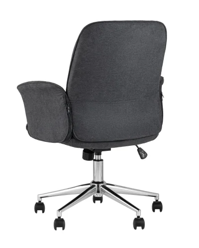 Стул офисный SIMONA, серый УТ000005080 Stool Group, серый/ткань, ножки/металл/серый, размеры - ****640*620 фото 5