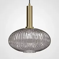 Светильник подвесной Ferm Living chinese lantern С Brass / Gray 180008-26 ImperiumLoft серый 1 лампа, основание латунь в стиле современный лофт 