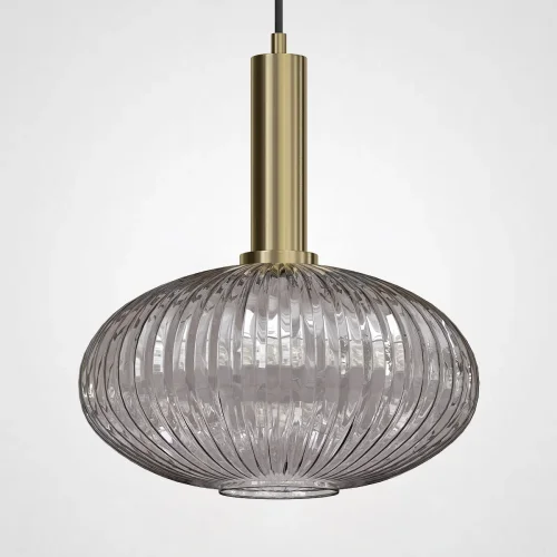 Светильник подвесной Ferm Living chinese lantern С Brass / Gray 180008-26 ImperiumLoft серый 1 лампа, основание латунь в стиле современный лофт 