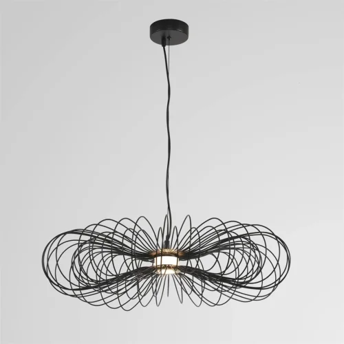 Светильник подвесной LED Camomile 8301/10L Lumion чёрный на 1 лампу, основание чёрное в стиле лофт фото 5