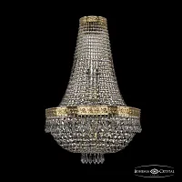 Бра 19271B/H2/35IV G Bohemia Ivele Crystal прозрачный 4 лампы, основание золотое в стиле классика sp