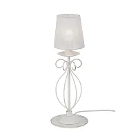Настольная лампа V1264/1L Vitaluce белая 1 лампа, основание белое металл в стиле классический 