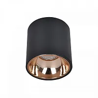 Светильник накладной LED Старк CL7440113 Citilux медь чёрный 1 лампа, основание чёрное в стиле хай-тек современный круглый