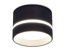 Светильник накладной TN622 Ambrella light чёрный 1 лампа, основание чёрное в стиле современный хай-тек круглый