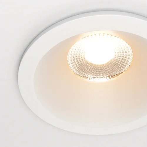 Светильник точечный LED Zoom 2700K 12Вт 60° IP 65 DL034-01-12W2.7K-W Maytoni белый на 1 лампу, основание белое в стиле современный хай-тек круглый фото 2